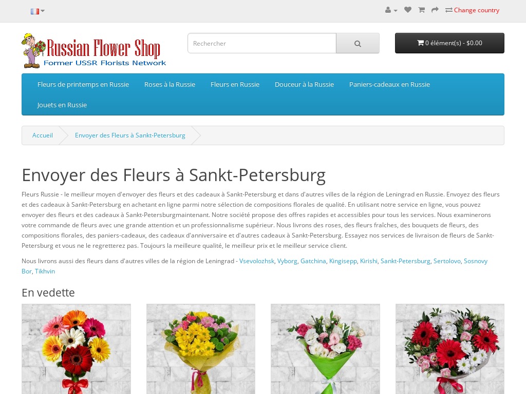 Details : Livraison de fleurs à Sankt-Petersburg, Leningrad région, Russie
