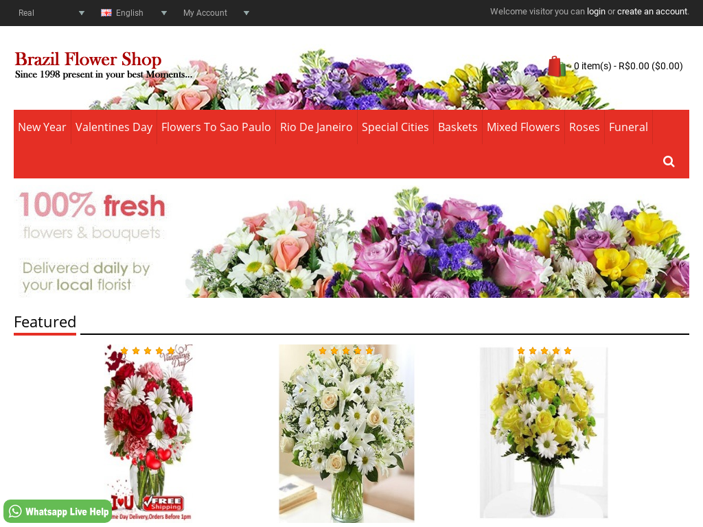 Details : Brazil Flower Shop - Flowers to Brazil - Same Day Delivery